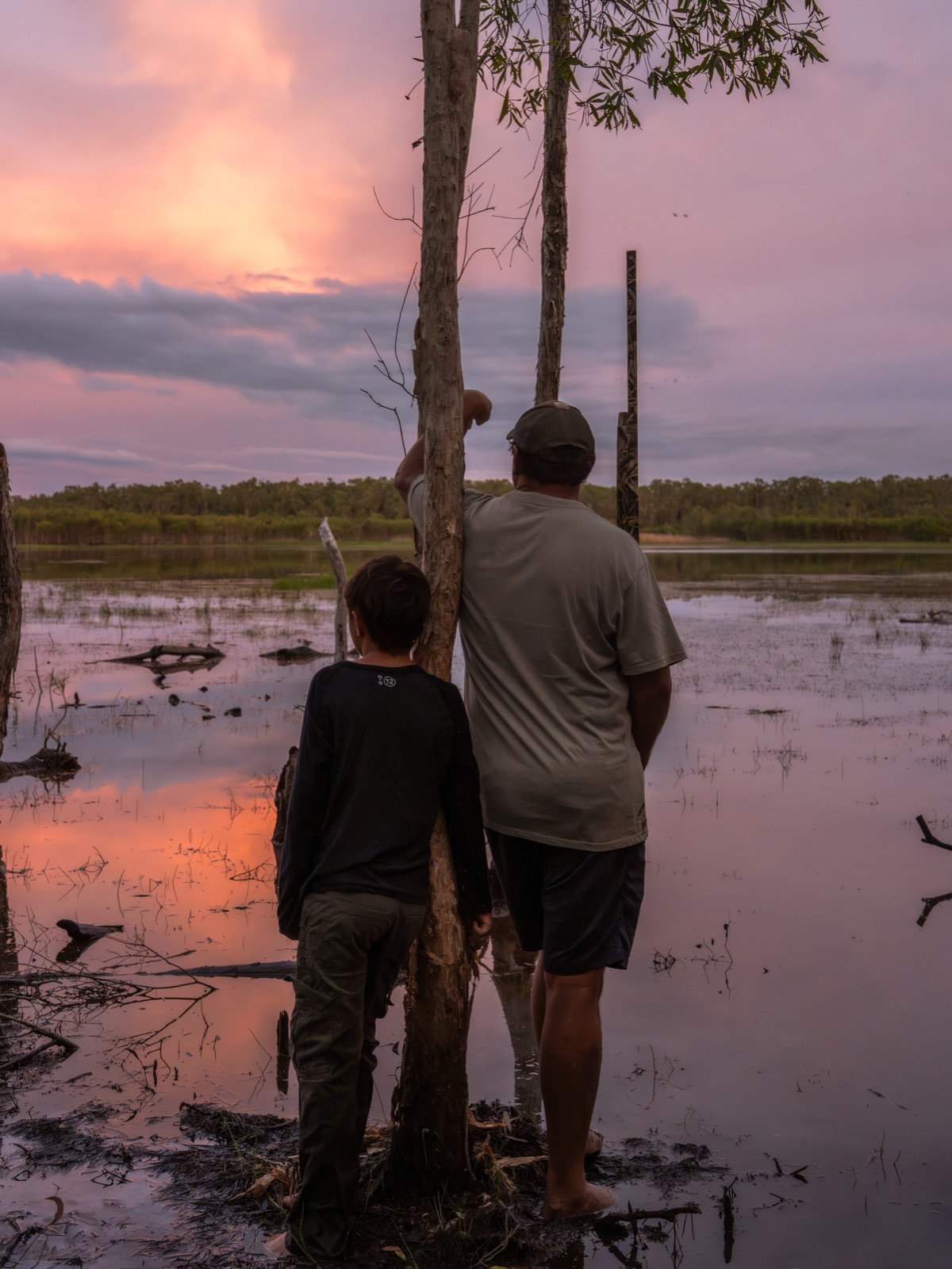 Floodplain at dusk